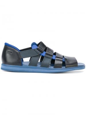 Strappy panelled sandals Camper. Цвет: чёрный