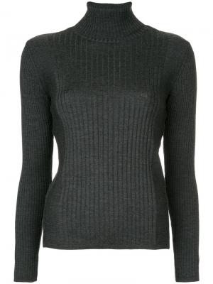 Пуловер-водолазка в рубчик Astraet. Цвет: серый