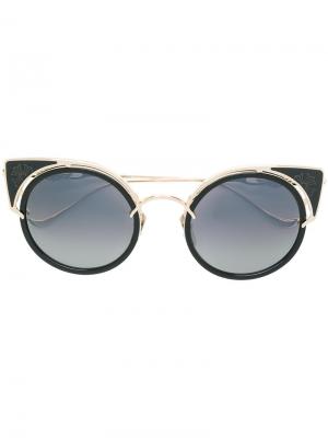 Cat-eye frame sunglasses Chrome Hearts. Цвет: чёрный