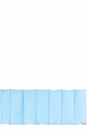 Пуховый стеганый шарф Balenciaga. Цвет: голубой