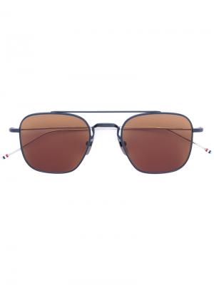 Солнцезащитные очки TBS907 Thom Browne Eyewear. Цвет: синий