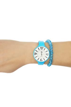 Набор: часы, браслет TAYA. Цвет: синий