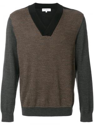 Пуловер с V-образным вырезом Salvatore Ferragamo. Цвет: многоцветный