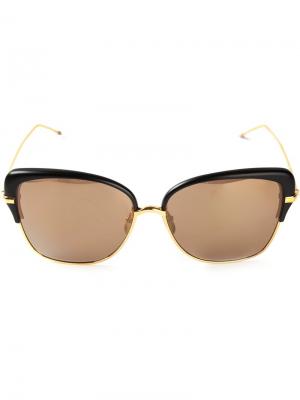 Квадратные солнцезащитные очки Thom Browne Eyewear. Цвет: металлический