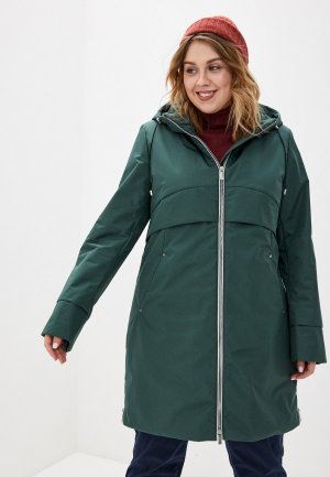 Куртка утепленная Maritta. Цвет: зеленый