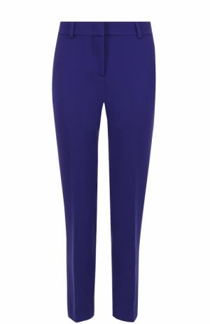 Укороченные брюки прямого кроя со стрелками Emilio Pucci. Цвет: темно-синий