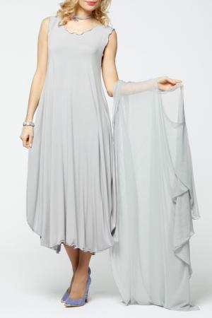 Платье KATA BINSKA. Цвет: светло-серый