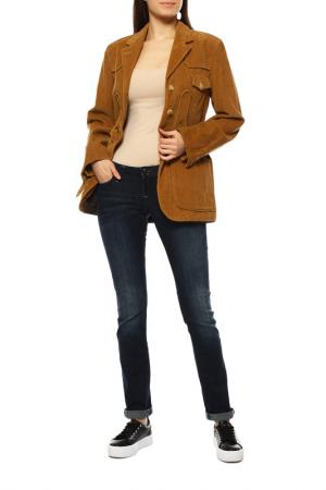 Куртка-пиджак CAPALBIO. Цвет: коричневый