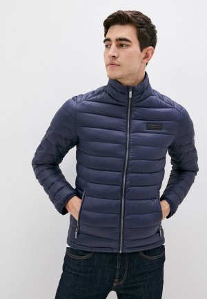 Куртка утепленная Karl Lagerfeld. Цвет: синий