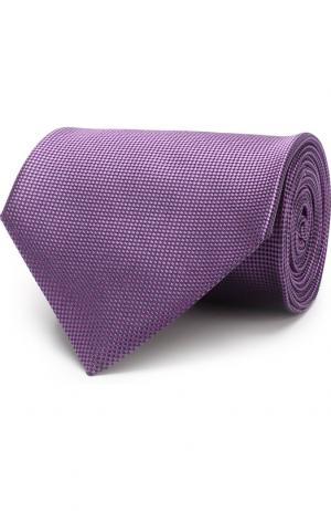 Шелковый галстук Ermenegildo Zegna. Цвет: сиреневый