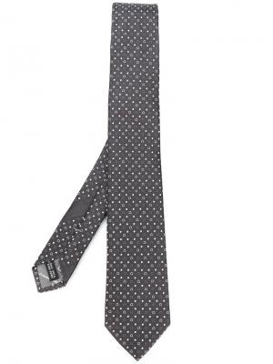 Классический галстук Gancio Salvatore Ferragamo. Цвет: серый