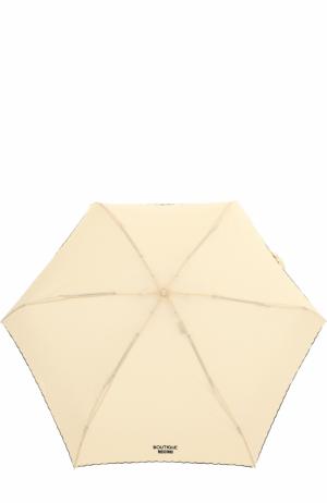 Складной зонт Moschino. Цвет: кремовый