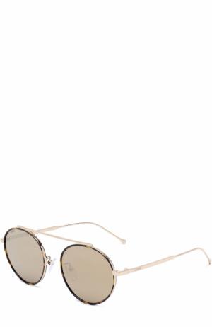 Солнцезащитные очки Loewe. Цвет: золотой