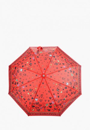 Зонт складной Boutique Moschino. Цвет: красный