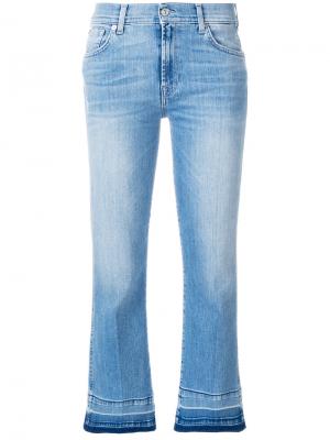 Укороченные джинсы Illusion 7 For All Mankind. Цвет: синий