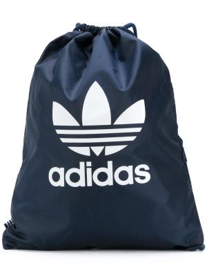 Рюкзак Trefoil Adidas. Цвет: синий