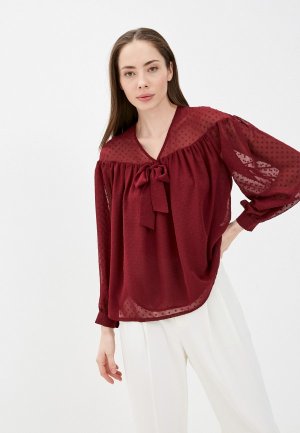Блуза Vittoria Vicci. Цвет: бордовый
