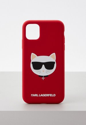 Чехол для iPhone Karl Lagerfeld. Цвет: бордовый