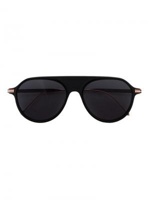 Солнцезащитные очки-авиаторы Thom Browne Eyewear. Цвет: чёрный