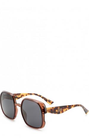 Солнцезащитные очки Dior. Цвет: коричневый