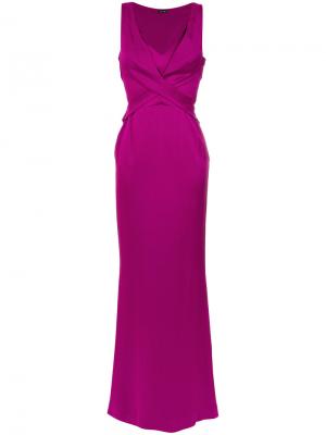 Wrap front gown Tufi Duek. Цвет: розовый и фиолетовый