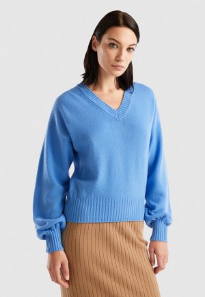Пуловер United Colors of Benetton. Цвет: голубой