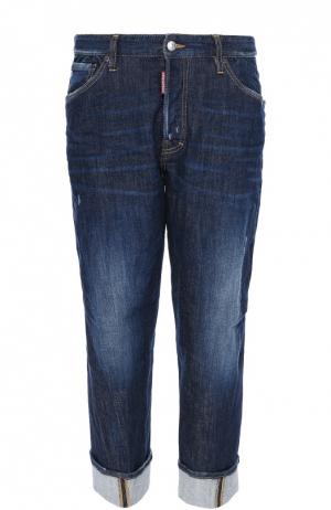 Укороченные джинсы свободного кроя Dsquared2. Цвет: синий