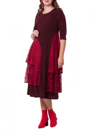 Платье Kata Binska. Цвет: бордовый