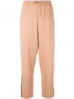 Классические брюки Les Copains. Цвет: розовый и фиолетовый