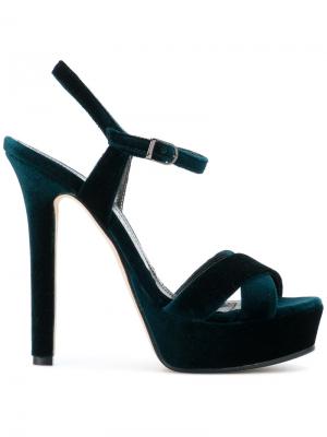 Chunky high heel sandals Marc Ellis. Цвет: зелёный