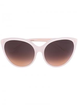 Солнцезащитные очки Linda Farrow. Цвет: розовый и фиолетовый
