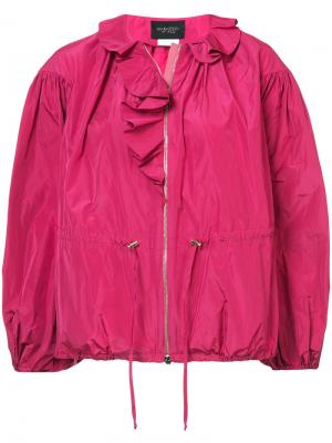Куртка с оборками Giambattista Valli. Цвет: розовый и фиолетовый