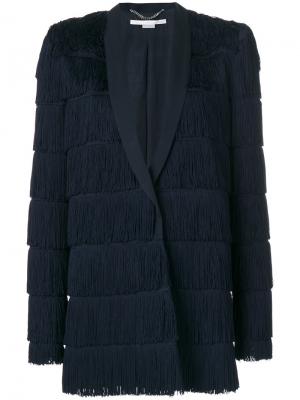 Пиджак с бахромой Tia Stella McCartney. Цвет: синий