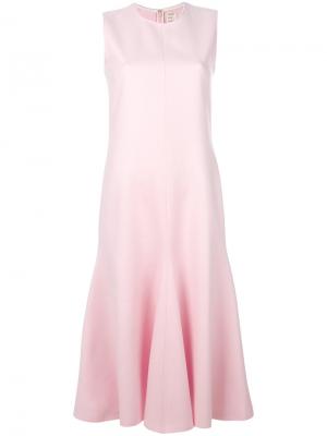 Платье-миди без рукавов Maison Rabih Kayrouz. Цвет: розовый и фиолетовый