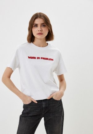 Футболка Diesel. Цвет: белый