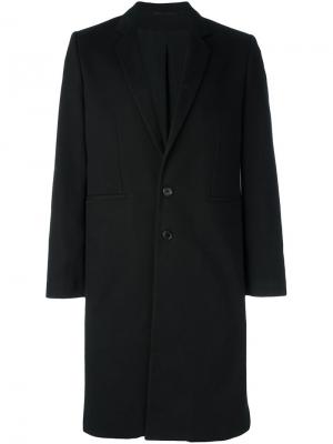 Однобортное пальто Ann Demeulemeester. Цвет: чёрный