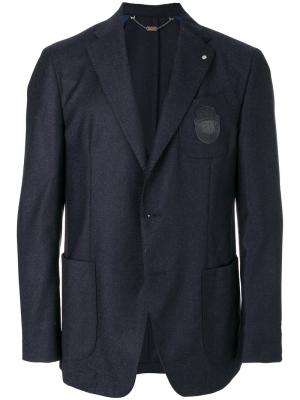 Пиджак с накладными карманами Billionaire. Цвет: синий