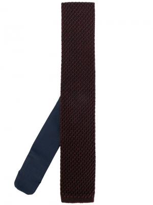 Трикотажный галстук Ermenegildo Zegna. Цвет: красный