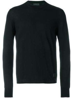Пуловер с длинными рукавами Prada. Цвет: чёрный