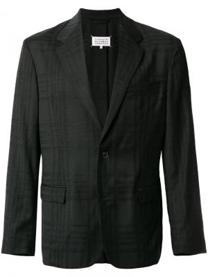 Классический приталенный пиджак Maison Margiela. Цвет: чёрный