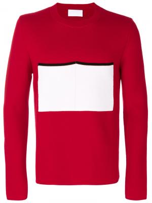 Трикотажный свитер Plys. Цвет: красный