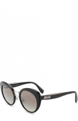 Солнцезащитные очки Miu. Цвет: черный