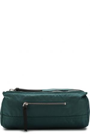 Текстильная поясная сумка 4G Pandora Bum Givenchy. Цвет: темно-зеленый