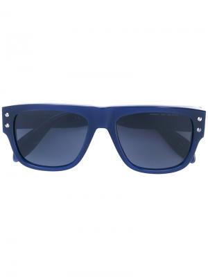 Солнцезащитные очки с мини-заклепками Alexander Mcqueen Eyewear. Цвет: синий