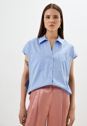 Рубашка Lusio. Цвет: голубой