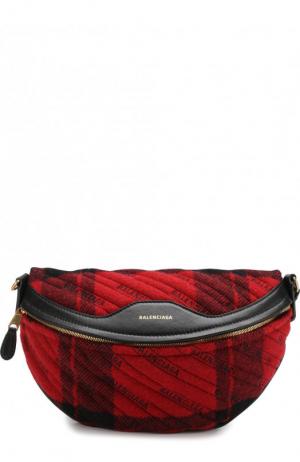 Поясная сумка Souvenir XS Balenciaga. Цвет: красный