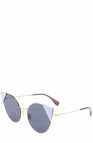 Солнцезащитные очки Fendi. Цвет: синий