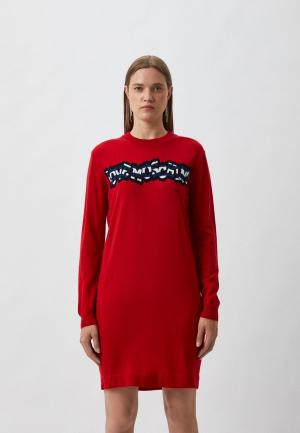 Платье Love Moschino. Цвет: красный