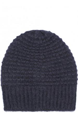 Шерстяная шапка фактурной вязки Stella McCartney. Цвет: синий