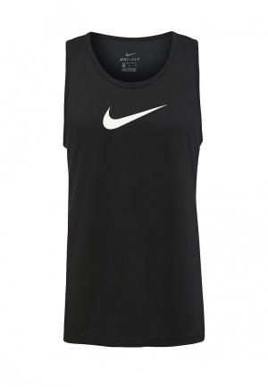 Майка спортивная Nike. Цвет: черный